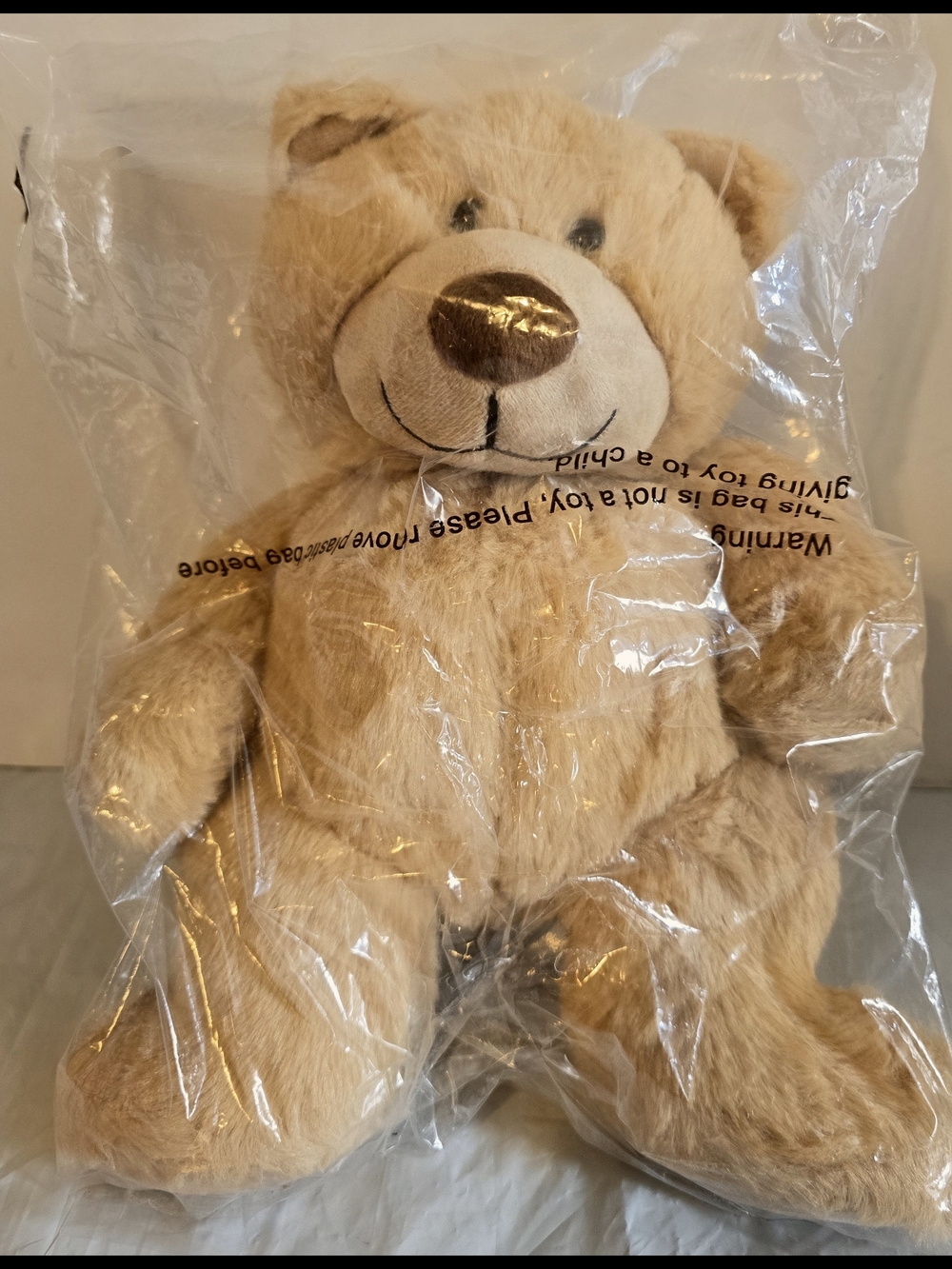 Plush Tan Teddy Bear Stuffed Animal New 12 Inch Soft